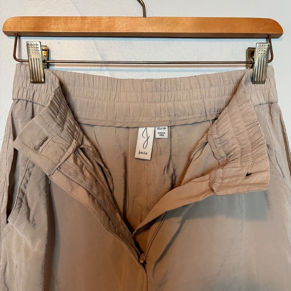 Joie Tan Lightweight Parachute Cargo Pants Womens XS Relaxed Utility Trousers - Picture 7 of 10
